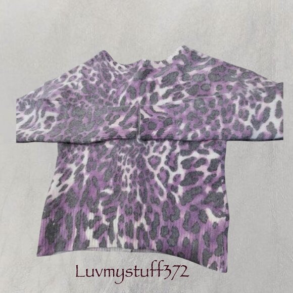 Cute Angora Animal Print Cardigan Sweater - Picture 5 of 8